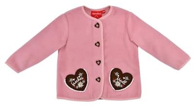 Bondi Baby Mädchen Fleecejacke Freches Madl 86851 | Old Rose 98