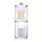 XINCHENG 2 en 1 Distributeur de Coton, Boite Coton Tige, Boite Salle de Bain, Acrylique Rangement Coton Tige pour Cosmétiques, Boules de Coton, Tampons