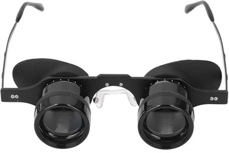 Topiky Angel Fernglas Brille, Professionelles Angel Fernglas, Tragbares HD Opernglas mit 3 facher Vergrößerung, Freihändige Fernglas Brille für Angeln, Vogelbeobachtung, Sport, Topiky6d5bsefr08
