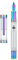 Asvine V200 Titan-Füllfederhalter, Vakuumfüllung, Regenbogen-Iridium, extra feine Feder, transparentes Demonstrator, Acryl, mit Stiftetui und Schraubenschlüssel