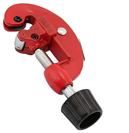 Holigie Tagliatubi, Tagliatubi Portatile per Carichi Pesanti, Tagliatubi in Rame per Tubi di Ferro in Rame, Tubi Metallici per Idraulici Metalmeccanici (Red)