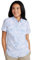 Mountain Warehouse Coconut Short Sleeve Womens Shirt - 100% Cotton Ladies Top, Lightweight, Breathable Blouse, Mesh Lined Tee - for Travelling & Daily Use Pale Blue Women's Size 16
