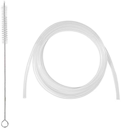 Byeaon Milk Tube for Automatic Coffee Machine,Automatic Coffee Machine Silicone Replacement Pipe - Milk Hoses with Milk Hose Cleaning Brushes Coffee Machine Attachments