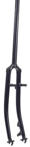 ZiYouao Fourche VTT Vélo de Route en Acier 700C Fourche Rigide 1 Pouce 25.4mm Disque V Frein sans Fil Chrome fourches de vélo de Route Classique Fourche VTT 26 Pouces