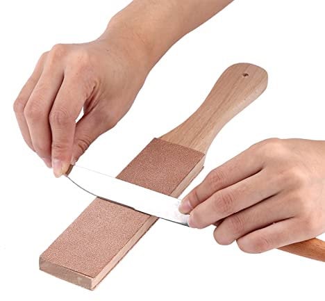 Knife Strop Kit, Leather Strop for Knife Sharpening Stropping Leather with Knife Polishing Compound Pocket Leather Honing Strop Block Leather Knife Sharpener