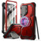 i-Blason Armorbox für Samsung Galaxy S25 Ultra Hülle Magsafe mit Kameraschutz Bumper Case 360 Grad Handyhülle Robust Schutzhülle mit Displayschutz und Ständer für Galaxy S25 Ultra 2025 (Rot)