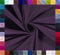 0,5m Baumwoll-Jersey uni 8% Elasthan Baumwollstoff elastisch Meterware Jersey-Stoff Oeko-Tex Kl 1, Farbe:aubergine