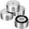 ISTOVO 4Pcs 40X20mm Aluminum HIFI AMP Speaker Isolation Stand Turntable Feet Pad (Silver)