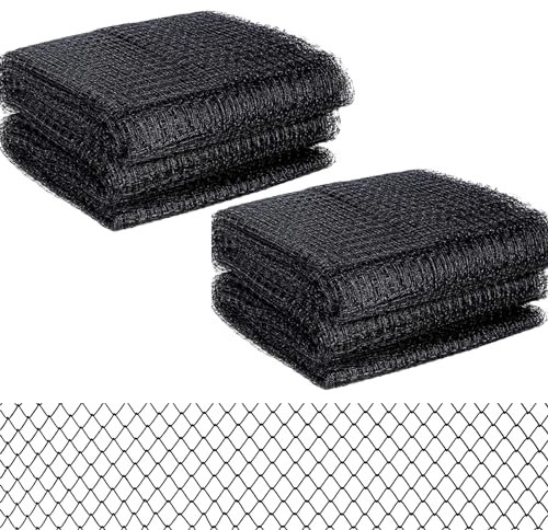 Vogelschutznetz 2 Stück Volierennetz 7,5m x 15m, Maschenweite 5cm für Geflügelnetz, Hühnernetz, Teichnetz, Vogelnetz, Katzennetz, Pflanzennetz, Gartennetz, Zum Schutz von Obstbäumen Gemüse vor Vögeln