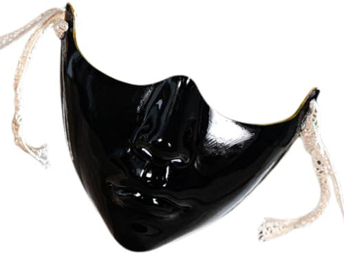 Zxfdsfdbnm Demi-visage pour homme et femme - Masque de cosplay d'Halloween - Décoration de bal masqué