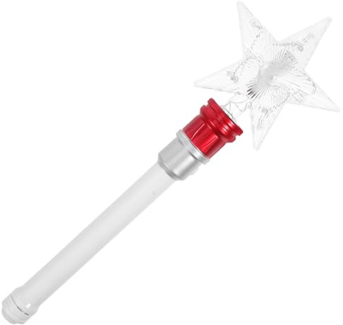 GALPADA Baguette Magique Lumineuse D'étoile, Plastique Portable et Rotative, Accessoire de Fête pour Festival des Lumières et Concert, pour Garçon et Filles et Adultes