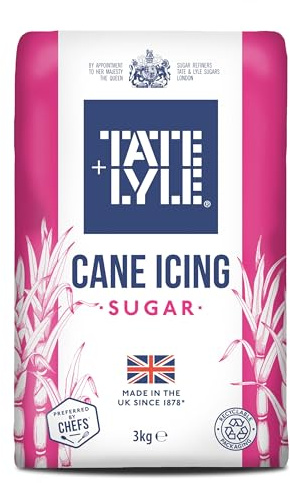Tate & Lyle Icing Sugar – 3 kg Bag | Vegan, Halal & Kosher Friendly | Ultra-Fine Powdered Sugar | Perfect for Cakes, Frosting, Royal Icing, and desserts