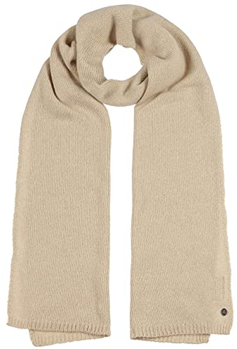 LIERYS Merino Kaschmir Strickschal Damen/Herren (180 x 30 cm) - Wollschal mit Merinowolle und Kaschmir - Winterschal Made in Germany - Gestrickter Schal Herbst/Winter beige