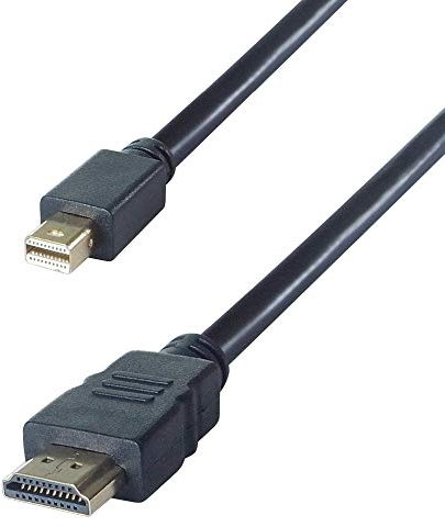 Connekt Gear 2m Mini DisplayPort to HDMI Connector Cable - Male to Male Gold Connectors