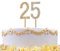 25 Gold Diamond Sparkley Cake Topper Age Year For Mans Boys Womens Girls Birthday Anniversary Party Decorations