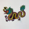 Bunter Tattoo Chinesischer Drache Aufnäher Bügelbild