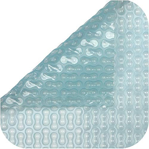INTERNATIONAL COVER POOL Manta Térmica 500 micras GeoBubble Sol+Guard para Piscina de 3 x 5 Metros con Refuerzo en Todo el Contorno