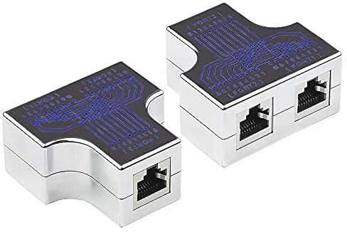 Good Connections Modular T-Adapter - 1x RJ45-Buchse an 2X RJ45-Buchse - Belegung 1:1