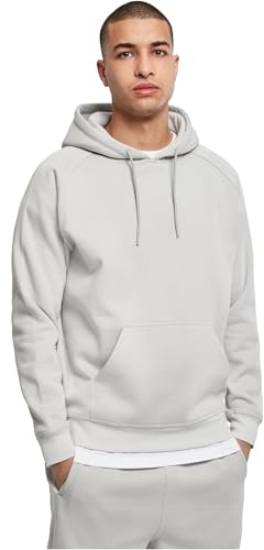 Urban Classics Herren Kapuzenpullover Blank Hoody, klassischer Hoodie für Männer, Loose Fit, 3XL, lightasphalt