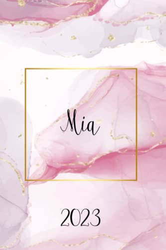 Mia – Personalisierter Terminplaner: individueller Wochenplaner, Jahresplaner, Wochenkalender, Terminkalender, Organizer, Monatsplaner, ... A5 für perfektes Zeitmanagement, deutsch