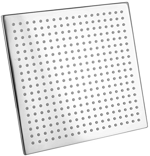 PaulGurkes Regenbrause 30cm Messing Eckig Kopfbrause Regendusche Brausekopf Überkopfbrause Duschkopf XXL Messing