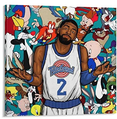 DSGDSF Kyrie Irving Space Jam Poster, dekoratives Gemälde, Leinwand, Wandkunst, Wohnzimmer, Poster, Schlafzimmer, 60 x 60 cm