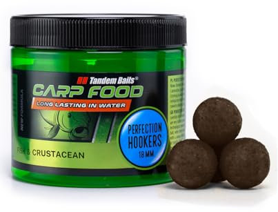 Tandem Baits Karpfen Futter Angelfutter Hakenköder Perfection Hookers 18 mm 120 g Fisch und Schalentiere
