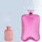 XBLTCM 3L Wärmbeutel,Wärmflasche mit Hülle, Large Capacity,Wärmeflasche für Babys, Kinder und Erwachsene (Color : Pink)