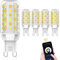 Juodkeo G9 LED Smart Leuchtmittel, Kompatibel mit Alexa und Google Assistant, App und Sprachsteuerung, WiFi LED-Leuchtmittel, Dimmbar, Timmbar Warmweiß bis Kaltweiß, 3 W (40 W Halogen Äquivalent) (5)
