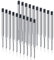 OFFCUP Kugelschreiberminen Schwarz, 20pcs Großraumminen Metall Ersatzminen Schwarz Kugelschreiber Minen Parker Kugelschreiber Ersatzminen für das G2-Format, Ballpoint Pen Refills 1,0mm Strichstärke