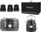 Tower Renaissance 1.7L 3KW Kettle, 4 Slice Toaster, Bread Bin & Canisters Matching Kitchen Set of 6 in Black