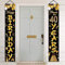Topways Happy 40th Birthday Party Door Banner Decorations, Black Gold Decoration for Boys and Girls Women Men 40 Years Old Birthday Party, Indoor Outdoor Decor Supplies 70.8x11.8inch (Black Gold)