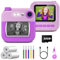 Cámara Instantánea para Niño, GREENKINDER Camara Fotos Infantil, 2.4 12MP Cámara Instantánea con Tarjeta SD de 32GB y Papel de Impresión, Regalo Juguete para Niños de 3 a 12
