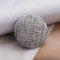 30 Stücke 20/25/30mm Metall Stoff Leinen Überzogene Knopf Für Sofa Kissen Dekor Runde Schaft Knöpfe DIY Anzug Über Nähen Zubehör
