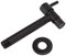 Tissting Rubinetto del Lavello Mop, G1/2 Acciaio Inossidabile 304 Nero Montaggio a Parete Rubinetto per Acqua Rubinetto Singolo per Acqua Fredda per Cucina, Giardino, Balconi