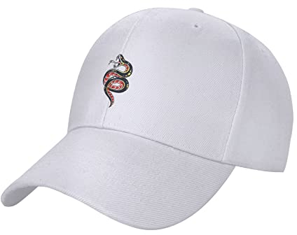 KWQDOZF Blühende Schlange Baseball Cap Männer und Frauen Ente Zunge Hut Casquette Einstellbar
