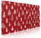 aportt Grand tapis de souris pour gaming motif sapin de Noël, dos antidérapant en caoutchouc et bords cousus, rouge, taille XXL, 90 x 40 cm