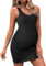 Ekouaer Robes de maternité pour Femmes vêtements de maternité d'été sans Manches pour la Grossesse Noir S