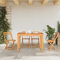 vidaXL Bistrostuhl 4 STK., Gartenstuhl Klappbar Pflegeleicht, Stuhl Holzstuhl für Garten Terrasse, Balkonstuhl Klappstuhl Gartenmöbel, Massivholz Akazie