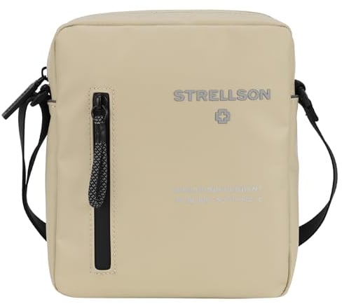 Strellson - marcus stockwell 2.0 Schultertasche für Herren in Beige, Maße 18x21x5 cm