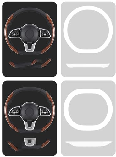BBTISG Auto Lenkradbezug, rutschfeste Leder Lenkradabdeckung 38cm Universal Holzmaserung Lenkradschutz Holzmaserung Carbon Muster Design (Braun)