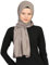 Prien Hijab Kopftuch für Damen, Muslimische Kleid Schal, Kopftücher für Mädchen, Islamische Langer Scarf, Chiffon Turban Kleider für Ramadan (Dunkles Nerz)