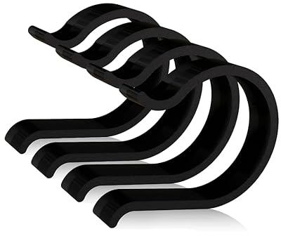 6er Pool Clip, Halteklamer für Poolabdeckung 40-44mm (Schwarz)