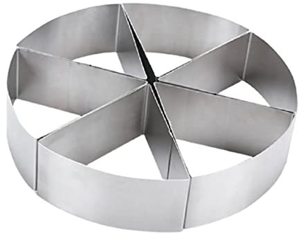 Mikinona 6pièces Moule à Gâteau Acier Inoxydable Outils De Découpe Ronds Et Triangulaires pour Mousse pour Pâtisserie Et Cuisine DIY