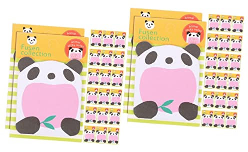 TEHAUX 40stücke Tierdesign Haftnotizen Für Schule Und Büro Selbstklebende Memo Pads Panda-form Kreative Und Praktische Notizblöcke Für Studenten Und Lehrer