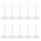 PMELCXD Soporte para Muñecas Peanas para Figuras – Ideal para muñecas de modas, Bratz, Monster High - Set de 10 Marcos de Muñecas Transparentes con 10 Pinzas de Pico de Pato