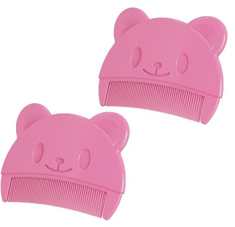 2Pcs Cute Baby Cradle Cap Comb Ergonomic Baby Hair Brush Comb Lightweight Baby Shampoo Brush for Newborns Infants Combing hair