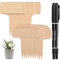 IKOPFLN 20 Pezzi Bambù Pianta Etichette Per Piante Di Bambù Etichetta In Legno Marcatori Di Tipo t,Accessori Piante Per Giardino Piante In Vaso,Riutilizzabile,Con 2 Pennarello