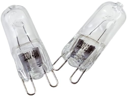 LISOCLU G9 Halogenlampen Kugeln 220V 25W 28W 33W 40W 60W Temperatur Beständige Quarz Lampen Lampe 2 Stück 25W