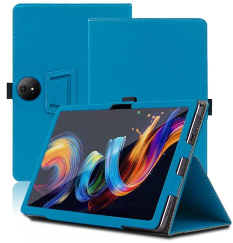 Funda para TCL Nxtpaper 11 Plus 11.5 Pulgadas, TCL Nxtpaper 11 Plus Tablet Funda, Funda Protectora Plegable con Soporte para Lápiz y Correa para la Muñeca, Protección Total. (Azul Claro)